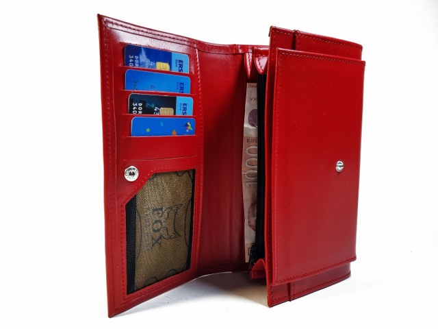 Ženski novčanik model 5 "crveni klasik"